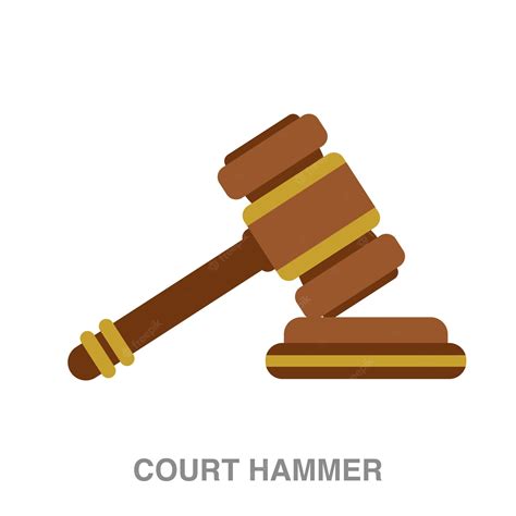 Premium Vector Court Hammer Illustration On Transparent Background