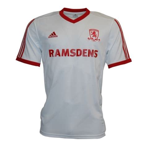 White Middlesbrough Kit 2015- New Boro 3rd Top 2015 Adidas | Football ...