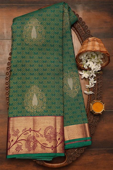 Green Zari Woven Kanchipuram Silk Saree PC1798 Silk Sarees