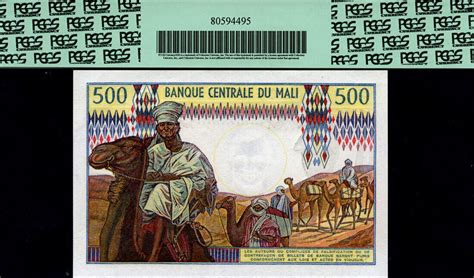 Welt Banknoten 500 FRANCS TT PK 12d 1973 84 MALI MEN ON CAMELS PCGS 68