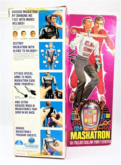 The Six Million Dollar Man Doll Kenner Maskatron Loose W Box