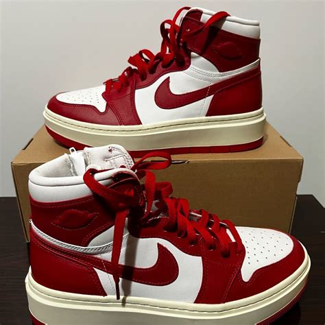 Nike Womens Air Jordan 1 Elevate High Redwhite Dn3253 116 Size 105 No Box Red Nike Shoes