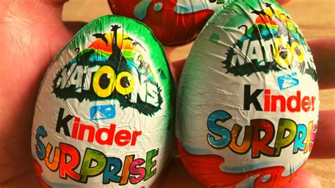 New Kinder Surprise Natoons 2021 Kinder Eggs Opening Youtube