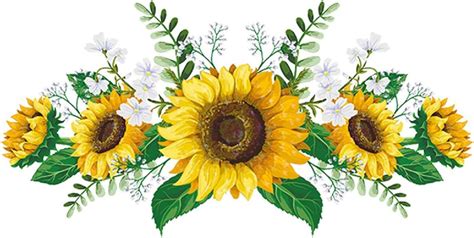 Daisy Flowers Wall Stickers Sunflower Wall Decals Yellow