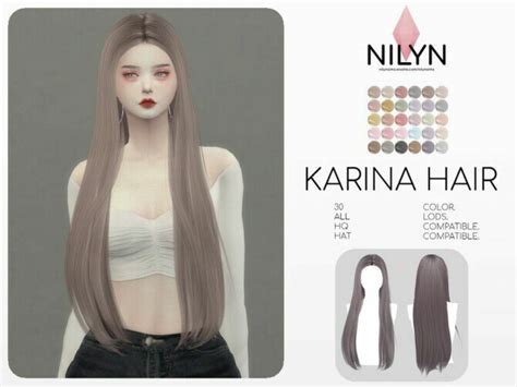 Karina Hair By Nilyn Sims 4 Cc Download