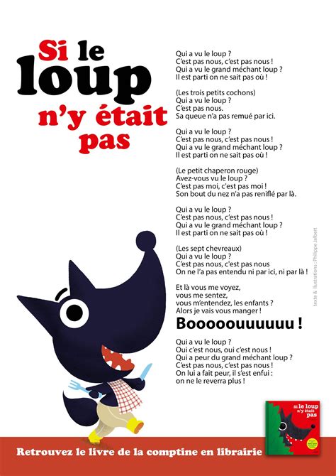 Si le loup n y était pas paroles de la comptine à télécharger