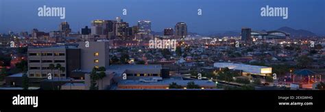 Phoenix Arizona Downtown City Skyline Night Stock Photo - Alamy