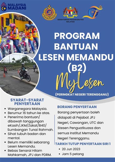 Mylesen Permohonan Bantuan Lesen Memandu Kini Dibuka Sehingga Jun