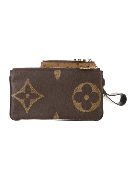 Louis Vuitton Reverse Monogram Giant Trio Pouch Brown Clutches Handbags Lou845419 The