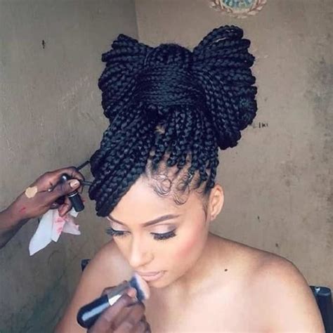 Box Braids Updo Hairstyles