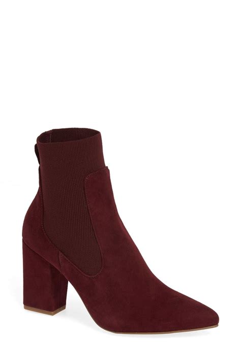 Steve Madden Richter Sock Bootie Women In Red Lyst