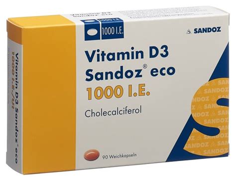 Vitamine D Sandoz Eco Caps Moll Ie Blist Pce Commander En Ligne