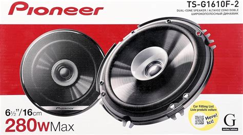 Pioneer Ts G1610F 280W Dual Cone Speaker System 6 5 Inch Size Buy