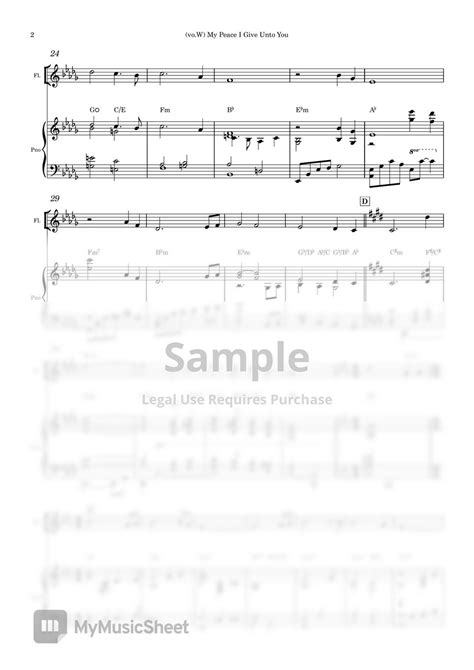 Keith Routledge My Peace I Give Unto You Accompaniment Sheets By