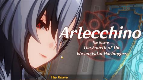 The Knave Introduction Scene Arlecchino Genshin Impact Youtube