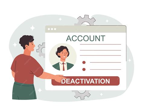 Premium Vector | Account deactivation concept