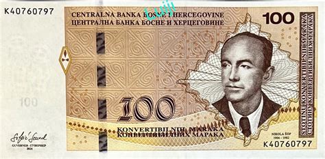 Bosnia And Herzegovina New Date 2024 100 Convertible Mark Note B230d