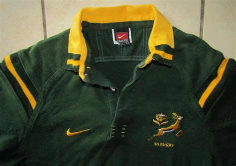 Sporting Memorabilia - Old Nike Springbok Rugby Jersey was sold for ...