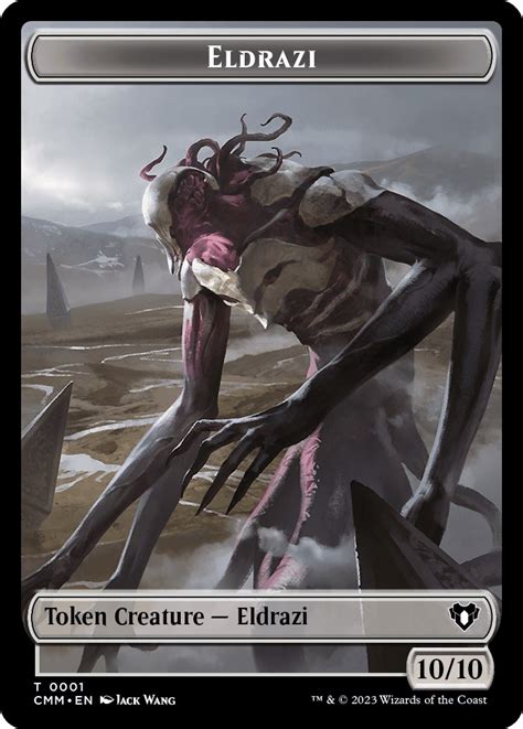 Eldrazi Phyrexian Myr Double Sided Token Commander Masters Magic