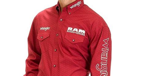 Wrangler Red Ram® Logo Rodeo Series Western Shirt Pro Rodeo 8