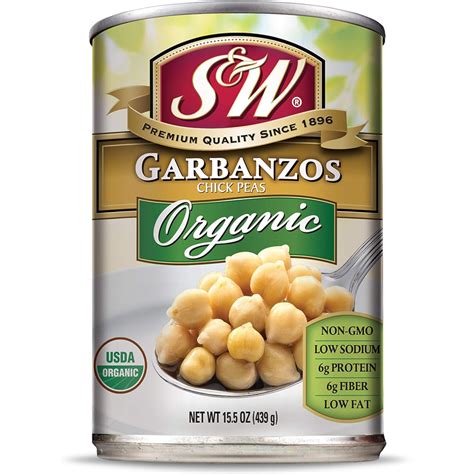 Amazon S W Organic Garbanzo Beans Chickpeas 15 5 Oz Can