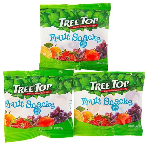 Tree Top All Natural Fruit Snacks Candy Packets: 80-Piece Box – Candy Warehouse