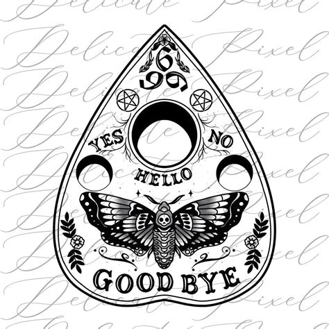 Ouija Butterfly Tattoo