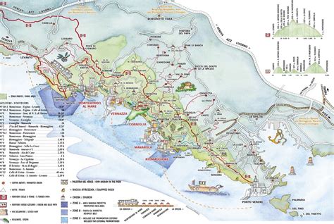 Map Of Cinque Terre Nancy Valerie