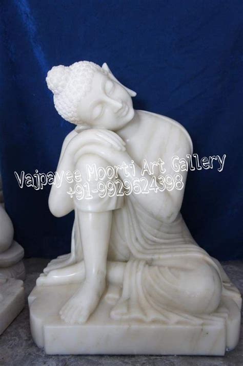 Jaipurcrafts Handmade White Marble Lord Buddha Statue At Rs 55000 In Jaipur