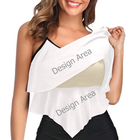 Double Ruffle Bikini Top Model S34