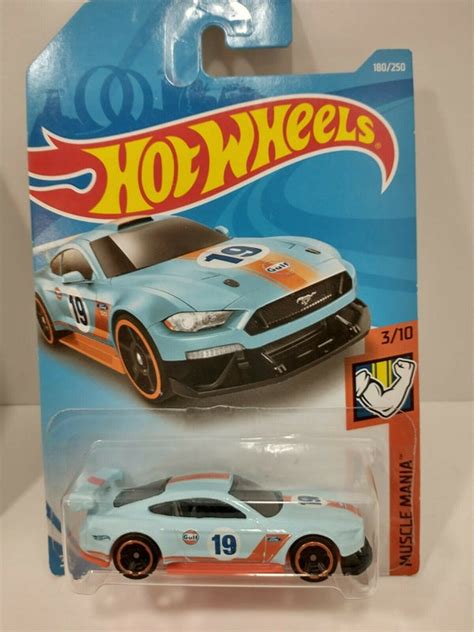 Hot Wheels Custom Ford Mustang Gt Gulf Etsy