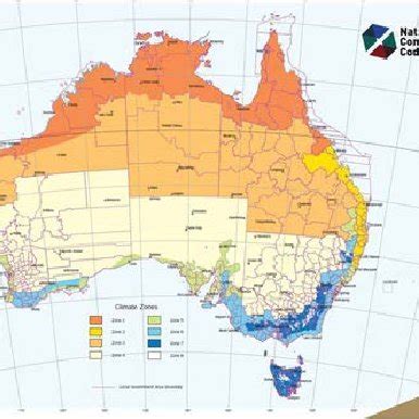 ABCB Australian climate zone map (2019) | Download Scientific Diagram