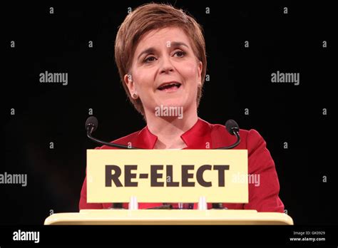 Scotland S First Minister And SNP Leader Nicola Sturgeon Launches The