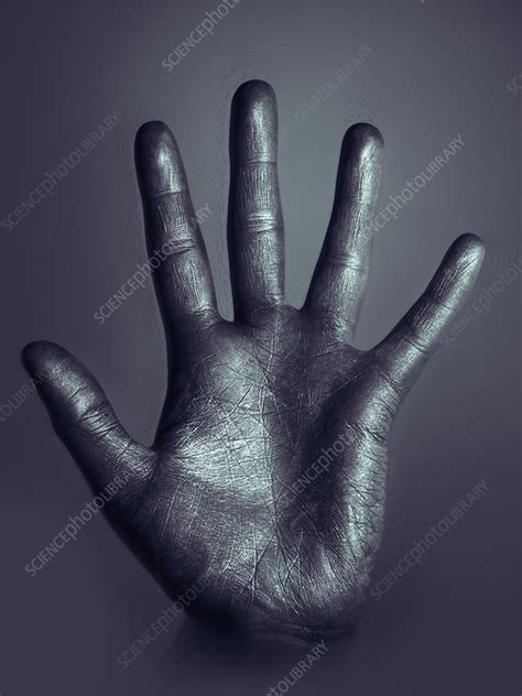 Hand Pressed Against Glass Stock Image P7010566 Science Photo Library