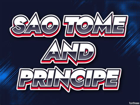 Sao Tome And Principe Text Effect And Logo Design Country