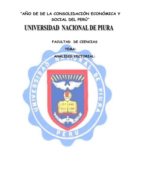 AÑO DE DE LA CONSOLIDACIÓN ECONÓMICA Y SOCIAL DEL PERÚ