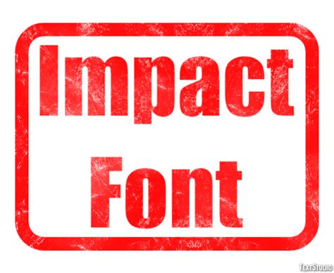 Impact Font Text Effect And Logo Design Font