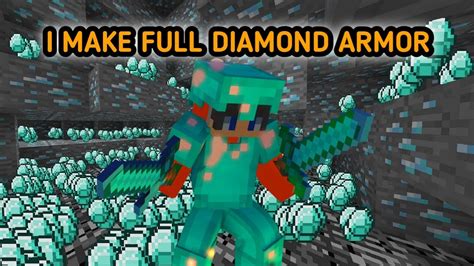 I Make A Full Diamond Armour In Minecraft Survival Crazy Gamerz