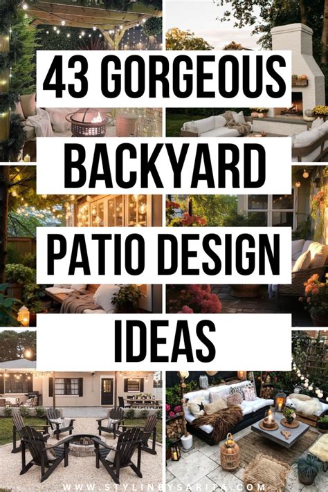 43 SUPER DREAMY BACKYARD PATIO IDEAS - Stylin by Sarita