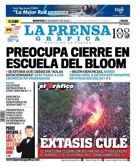 La Prensa Gráfica On Twitter Compartimos La Portada De La Prensa