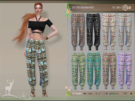 DansimsFantasy The Sims 4 CORO BOHEMIAN PANTS Outfits For Your