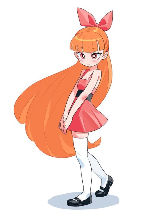 Blossom Powerpuff Girls Drawn By Fopota Danbooru