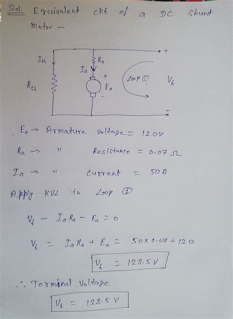 Solved 1 A Certain Shunt Motor Armature Has A Resistance Of