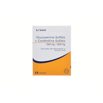 Glucosamina Sulfato Condroitina Sulfato 1500mg 1200mg La Santé Caja x