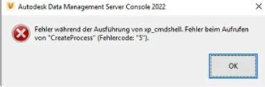 Erreur lors de l exécution de xp cmdshell lors de l attachement d un