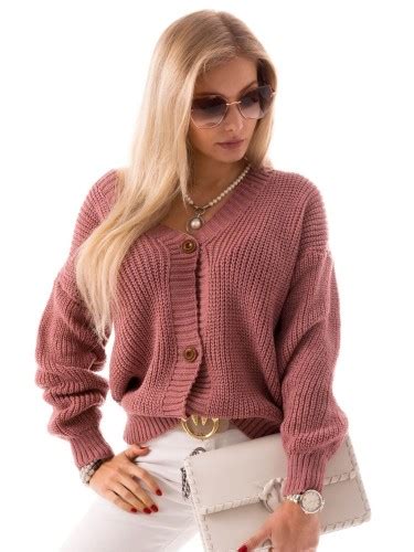 Sweter G Adki Z Guzikami Blush Mabaje