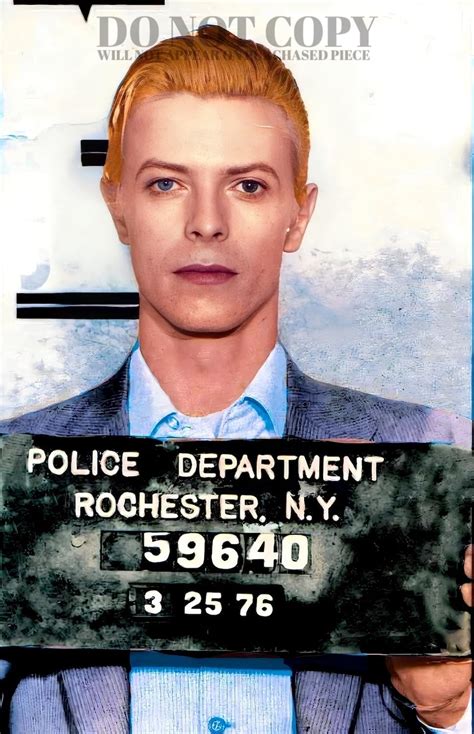 Amazon.com: David Bowie Mugshot Photograph 11 X 17 - Magnificent 1976 ...