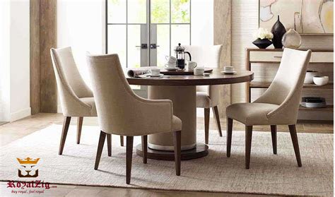 Radlett Modern Luxury 4 Seater Round Dining Table | Royalzig