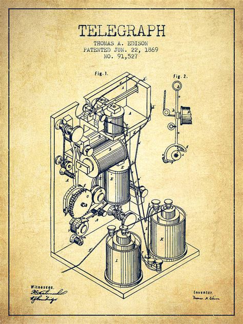 Thomas Edison Printing Telegraph