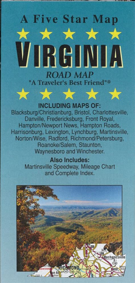 In Stock: Virginia Road Map – World Road Maps